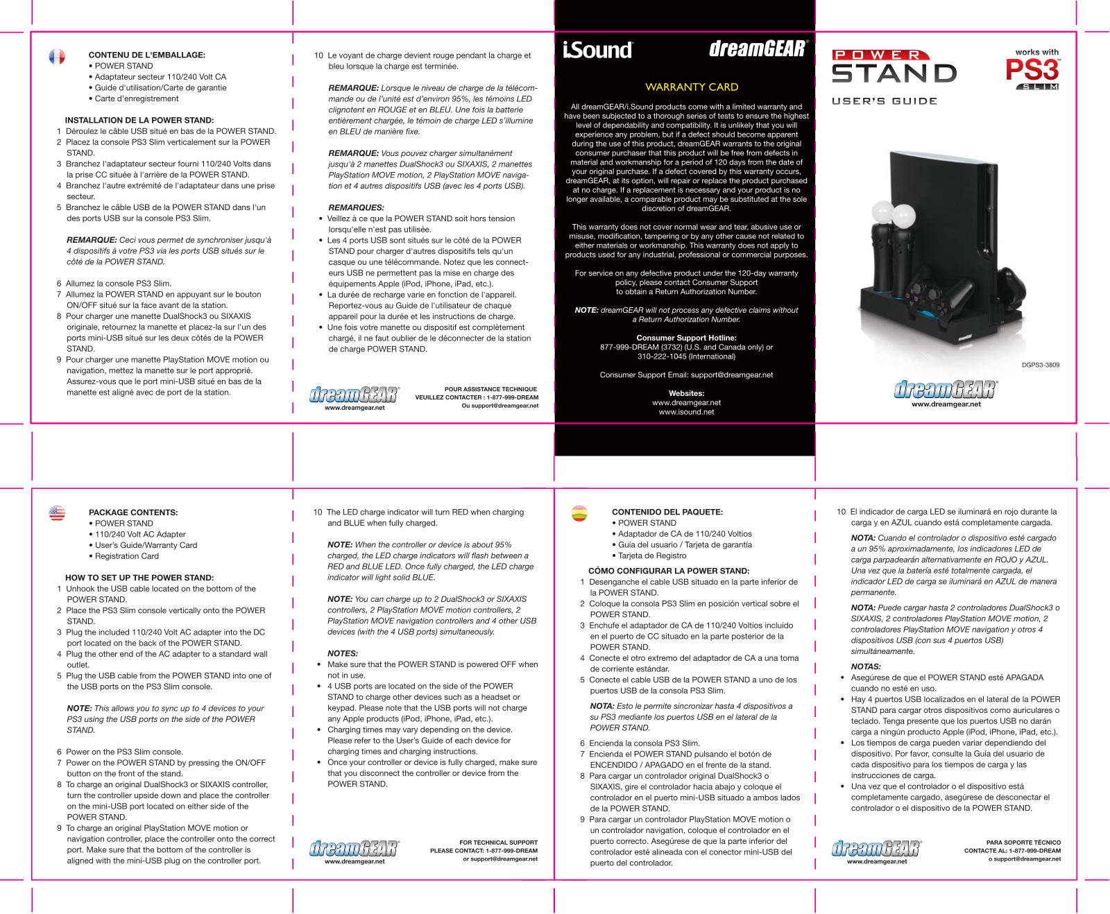 Dreamgear DGPS3-3809 User Manual