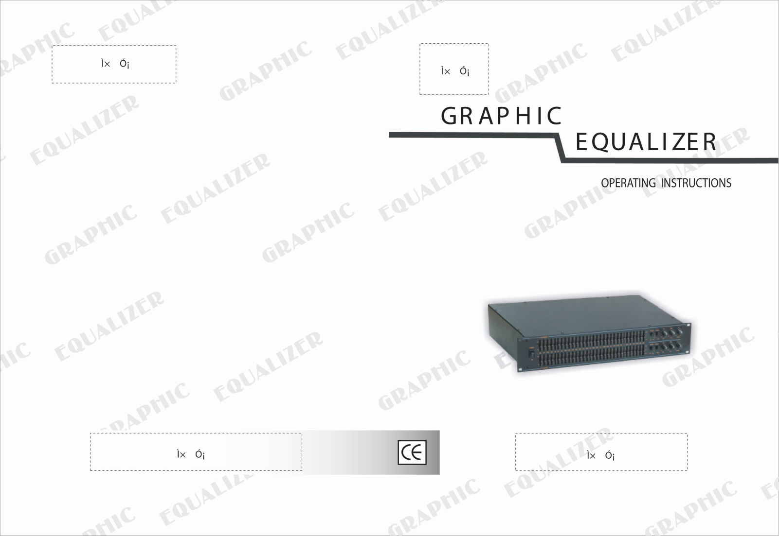 Carlsbro EQUALIZIER User Manual