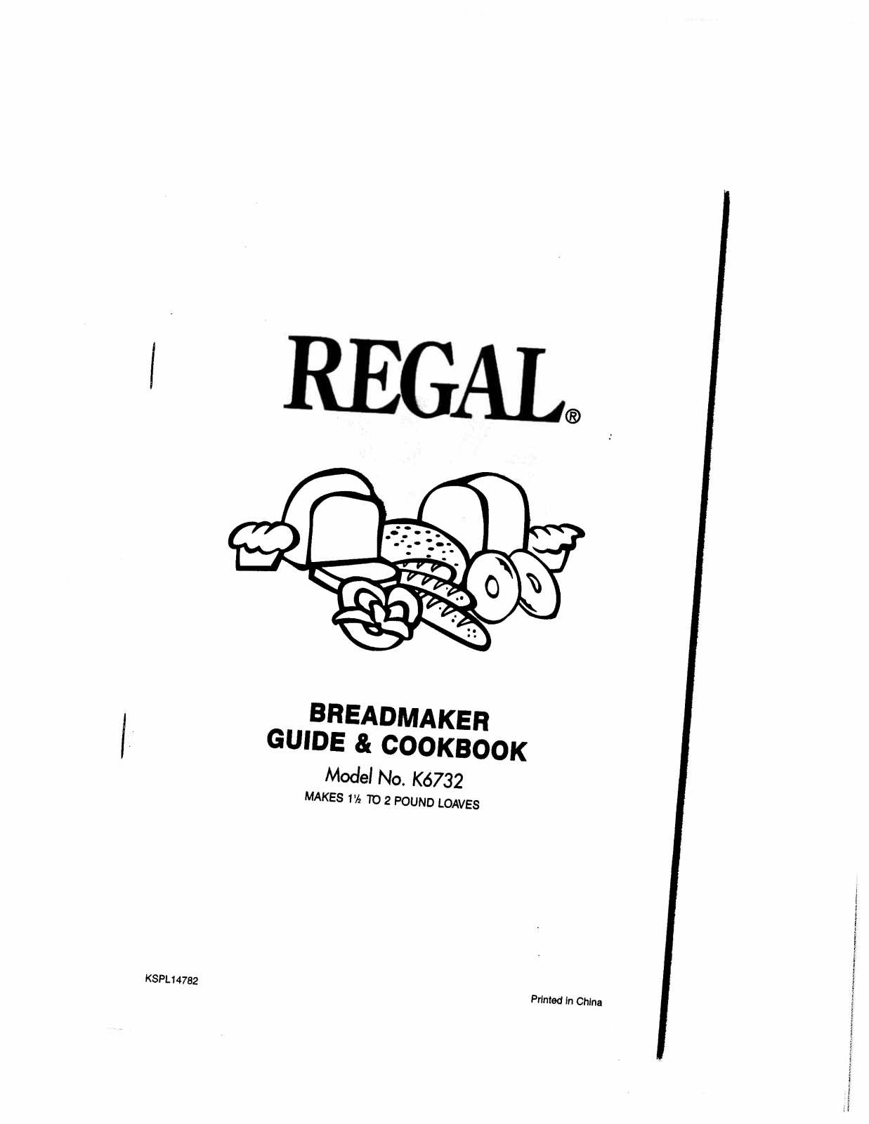 Regal K6732 User Manual