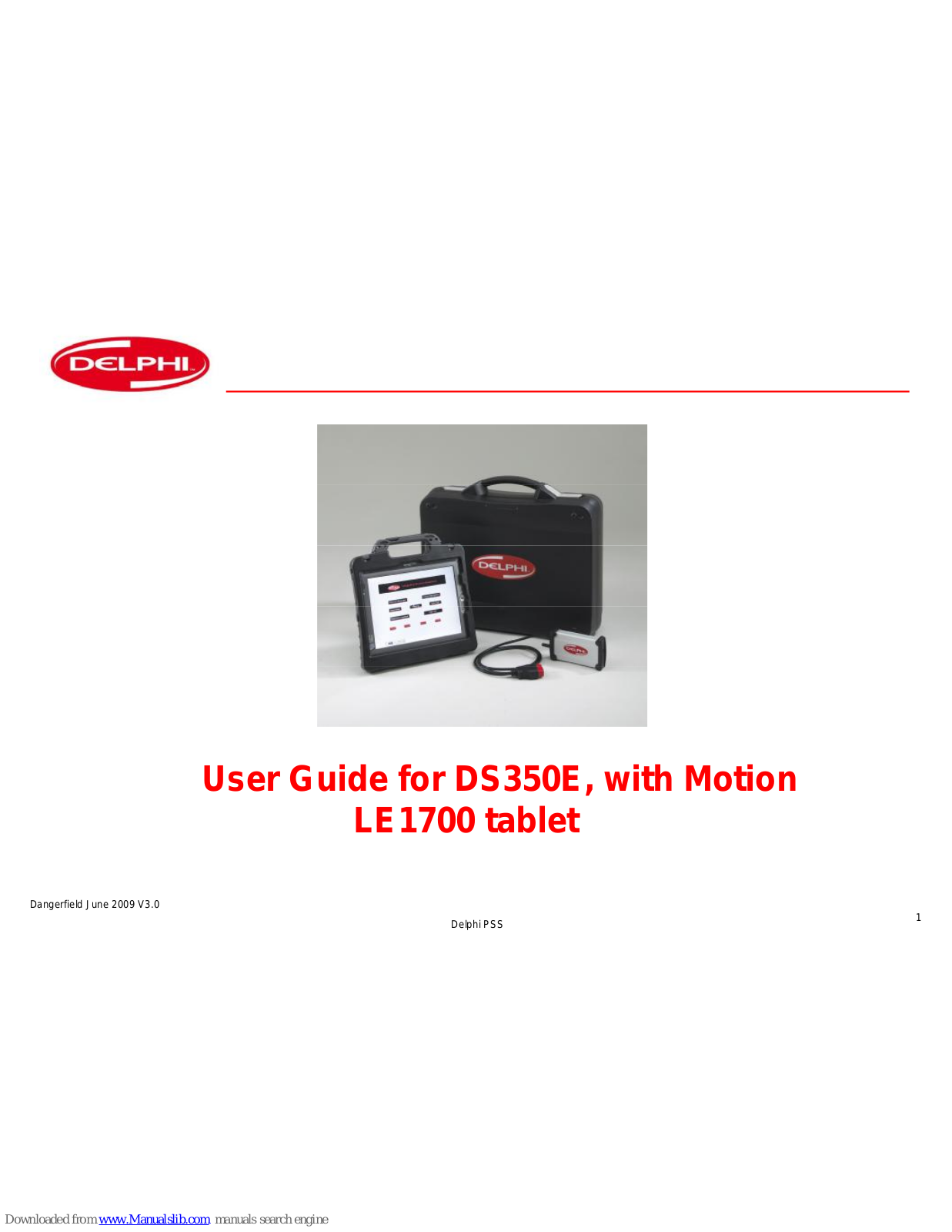 Delphi DS350E, LE1700 User Manual