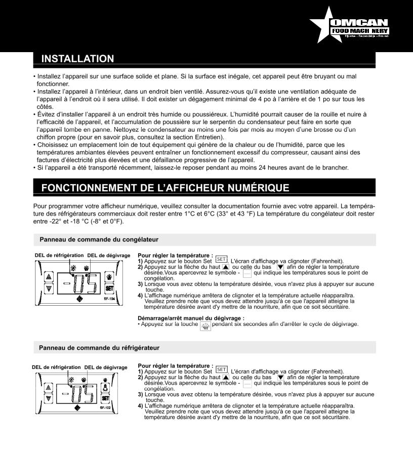 Metalfrio D768BM2F Installation  Manual