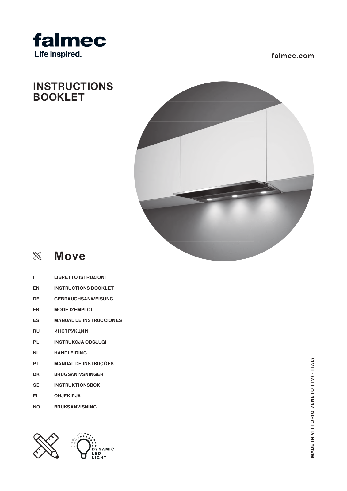 Falmec F3MV12W1, F3MV60W1, F3MV90W1 Installation Guide