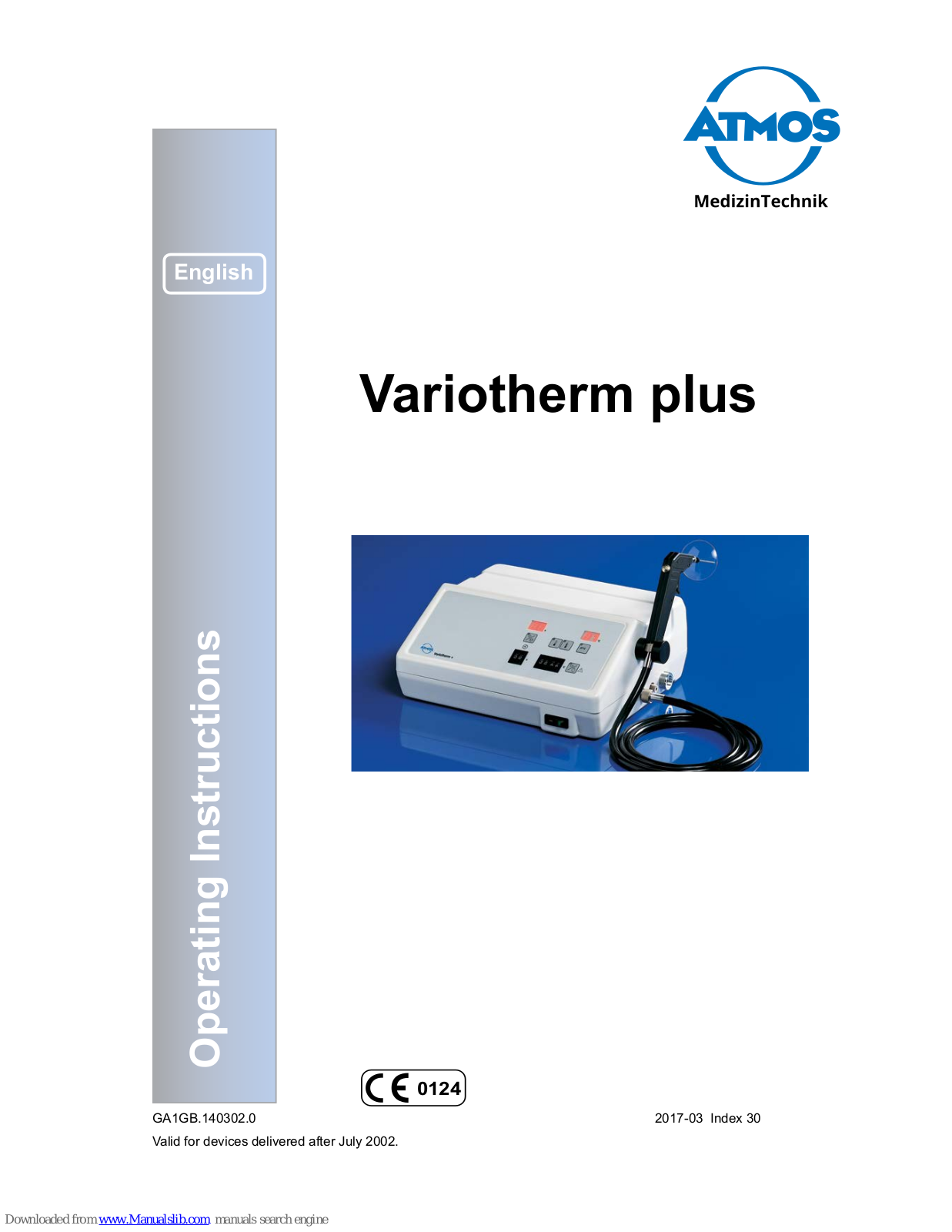 Atmos Variotherm plus Operating Instructions Manual