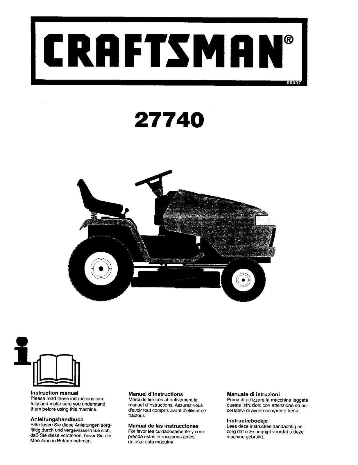 Craftsman 917277400 Owner’s Manual