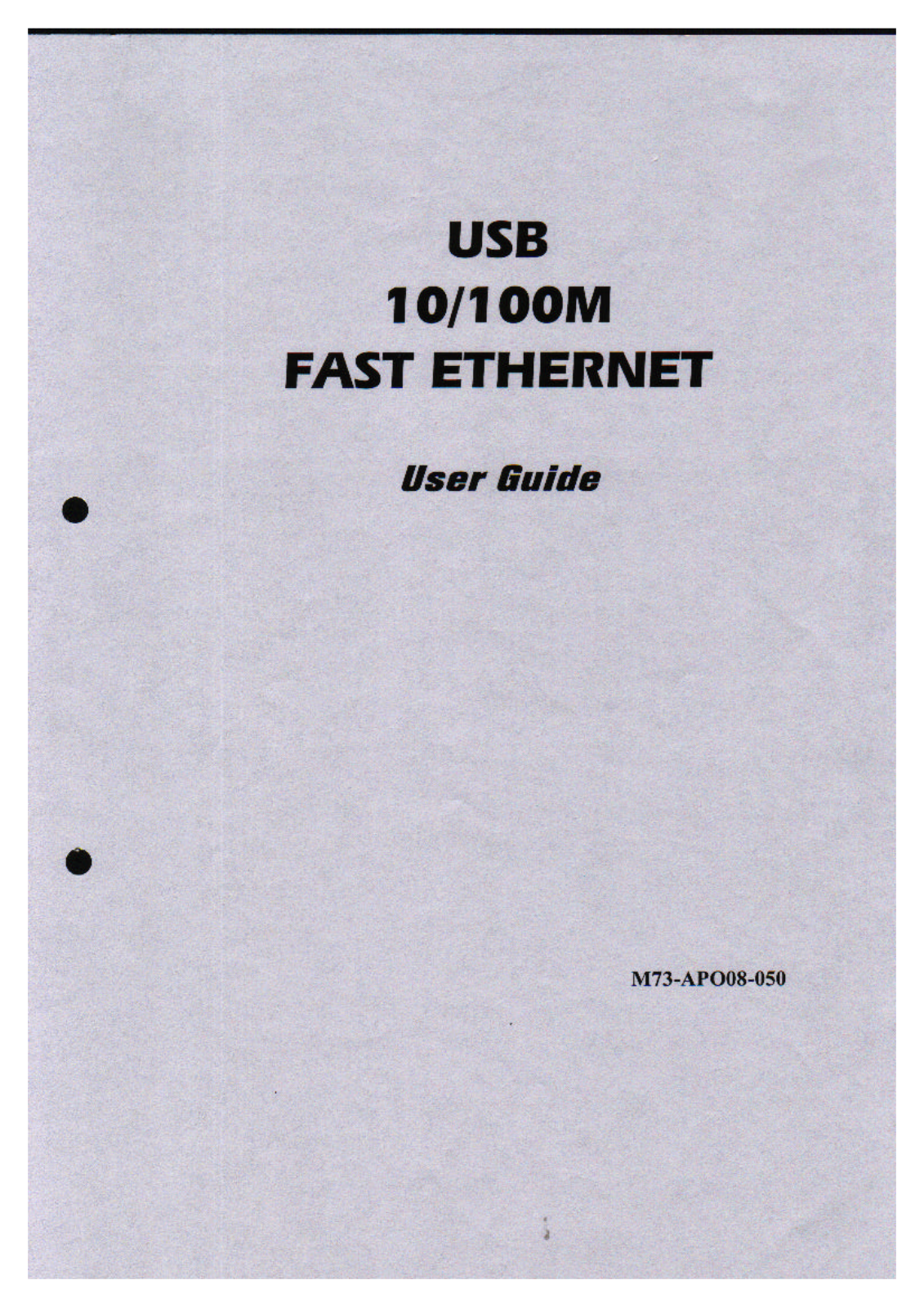 Abocom Systems UFE1KB User Manual