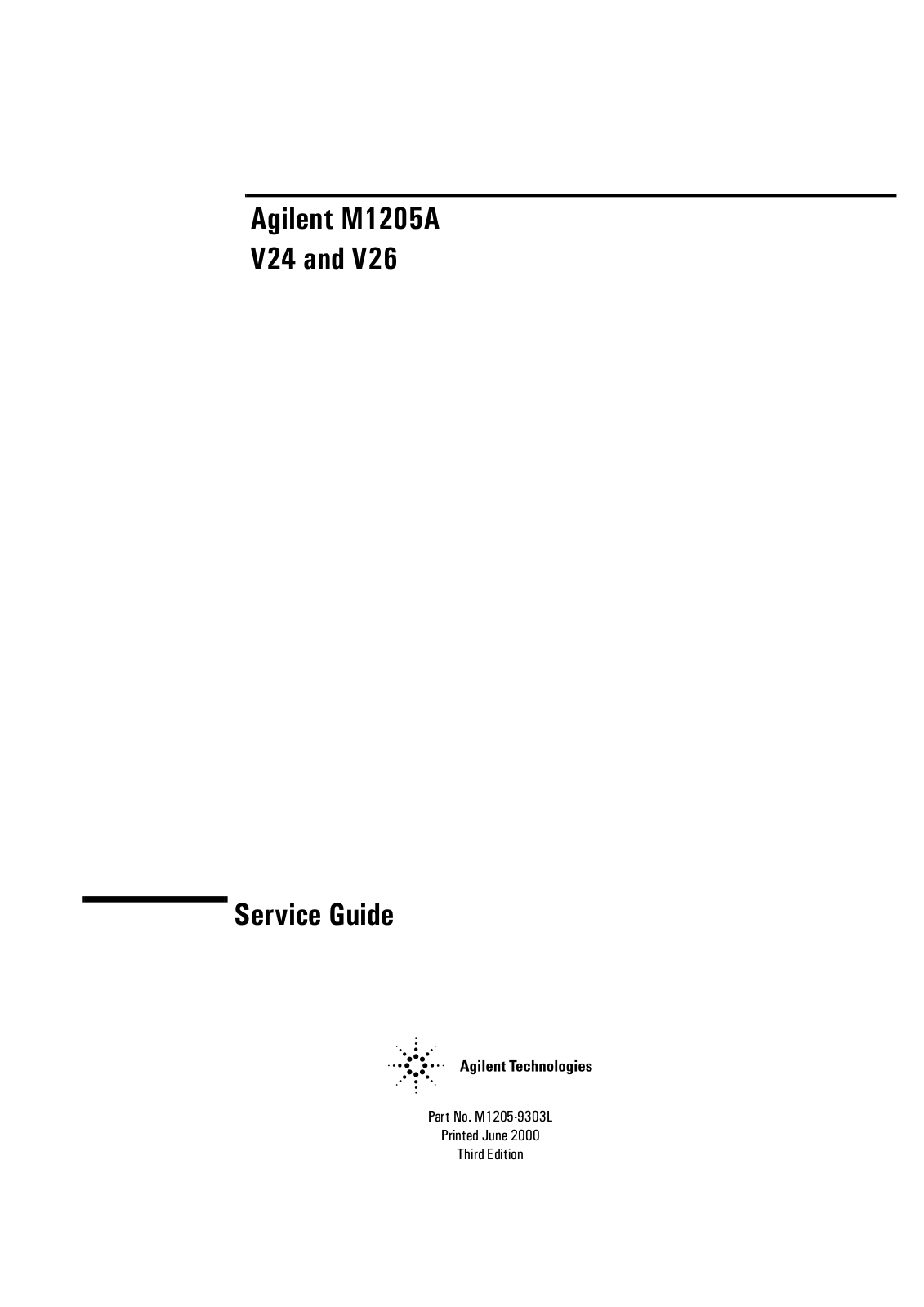 Philips V24 Agilent, V25 Agilent Service manual