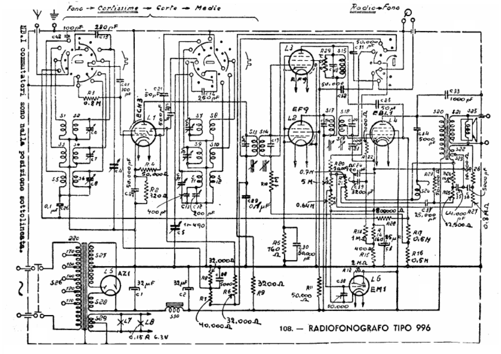 Philips 996 schematic