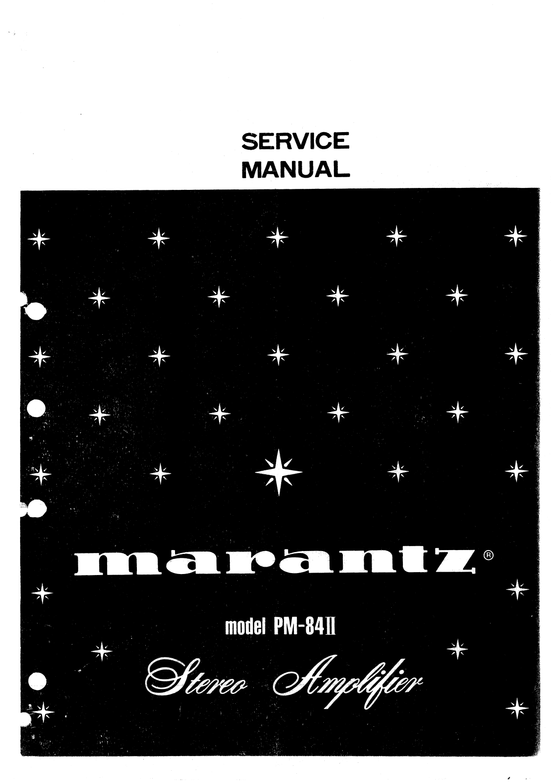 Marantz PM84II Service Manual