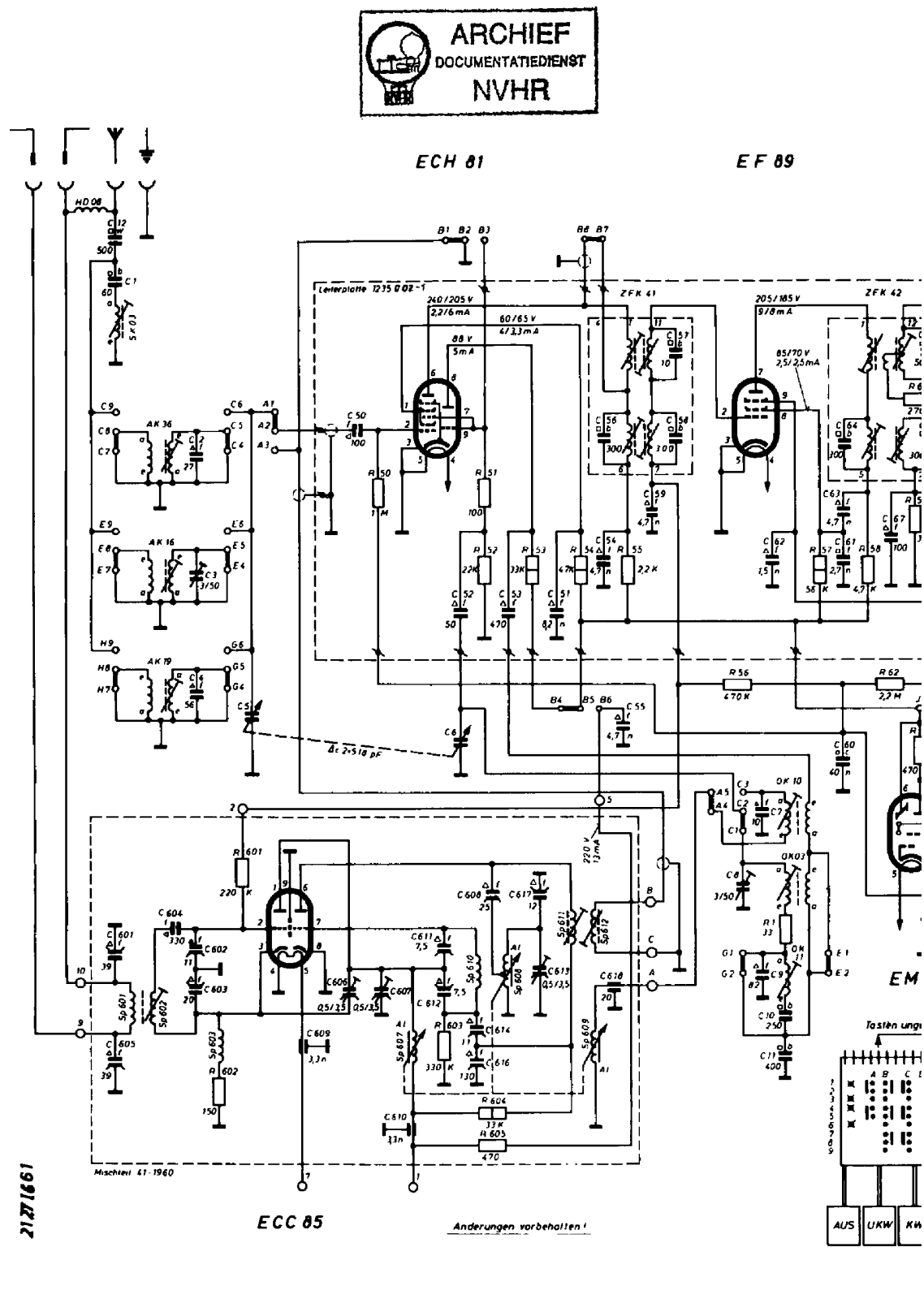 Wega 231 schematic