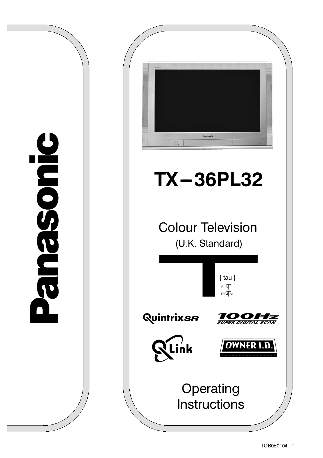 Panasonic TX-36PL32 User Manual