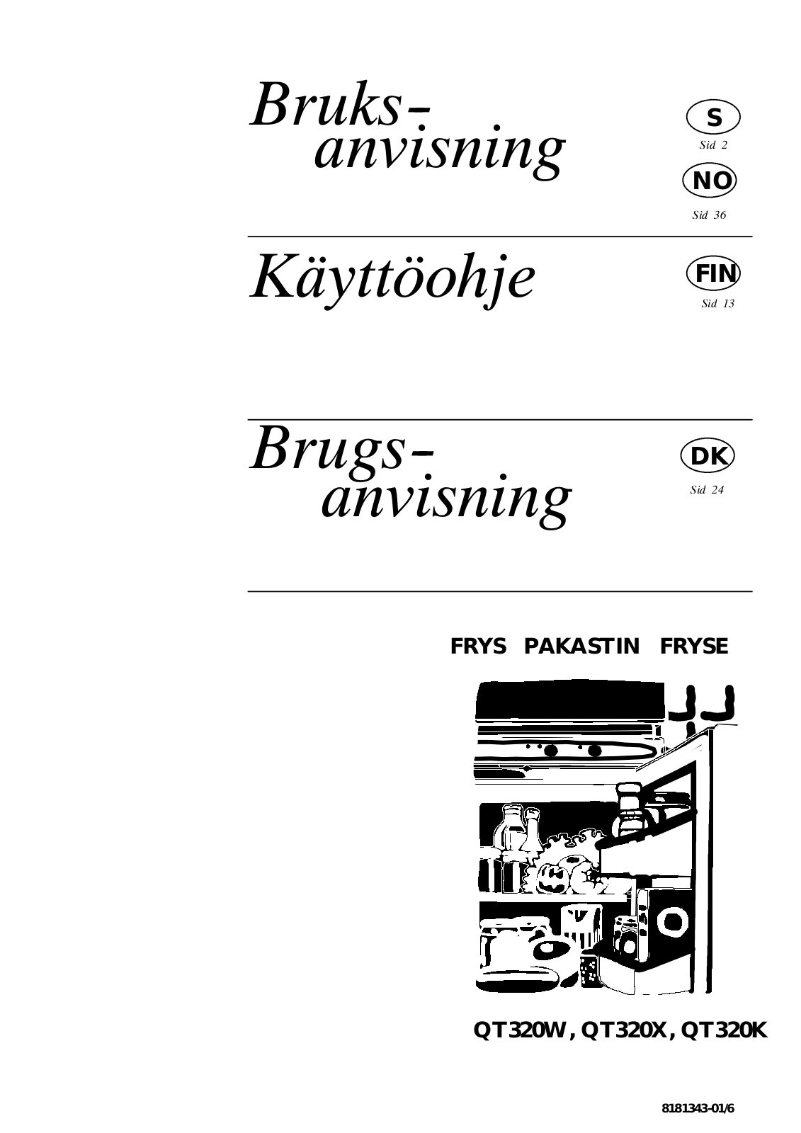 Husqvarna QT320X User Manual