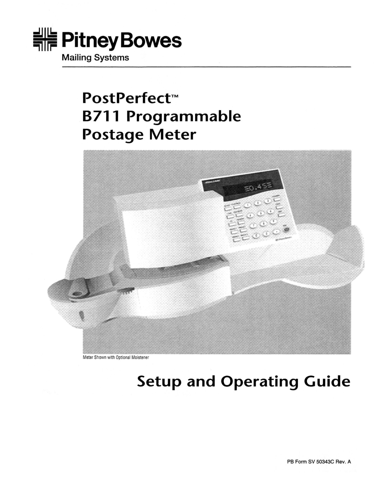 Pitney Bowes B711 Operating Guide