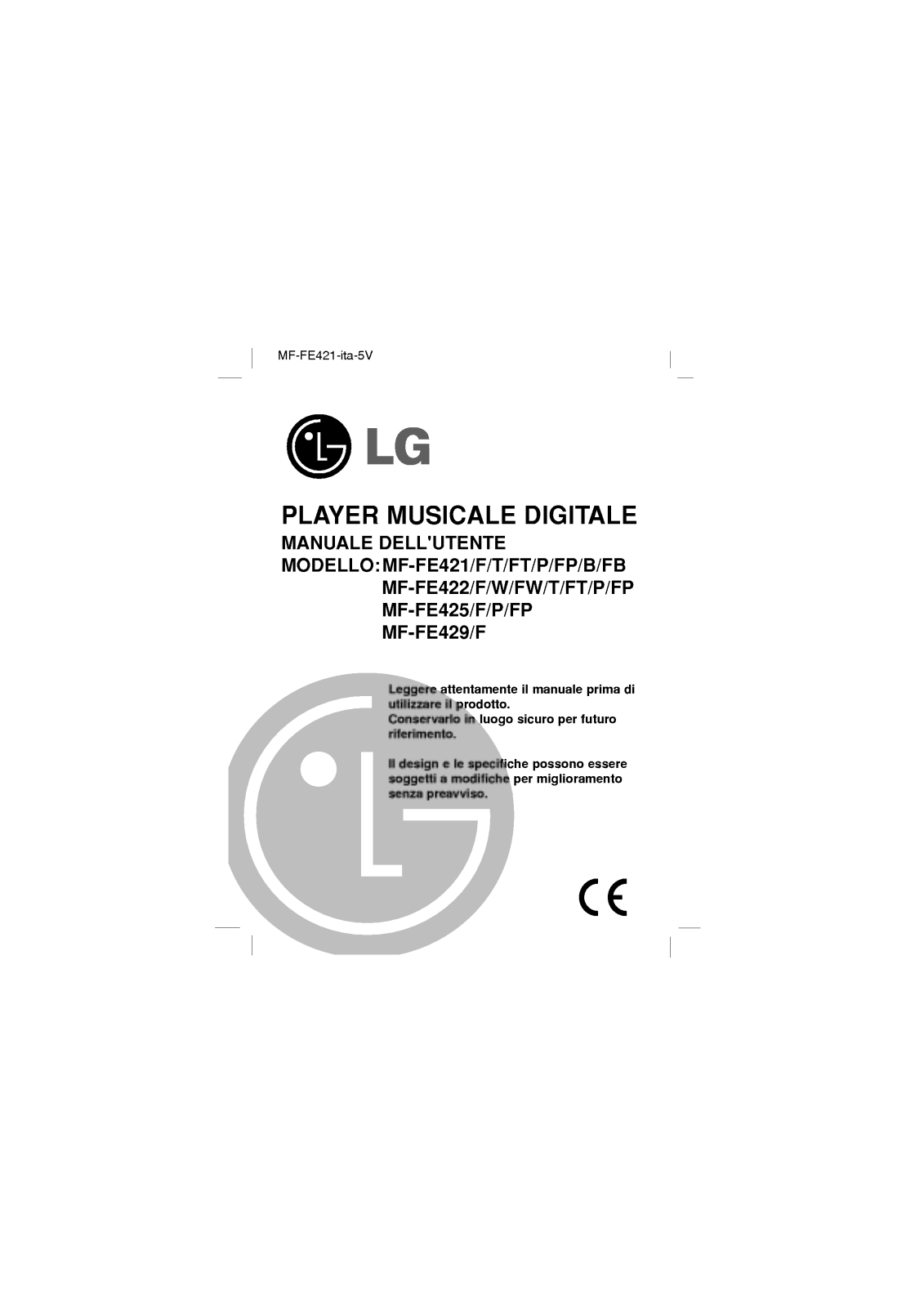 LG MF-FE422T User Manual