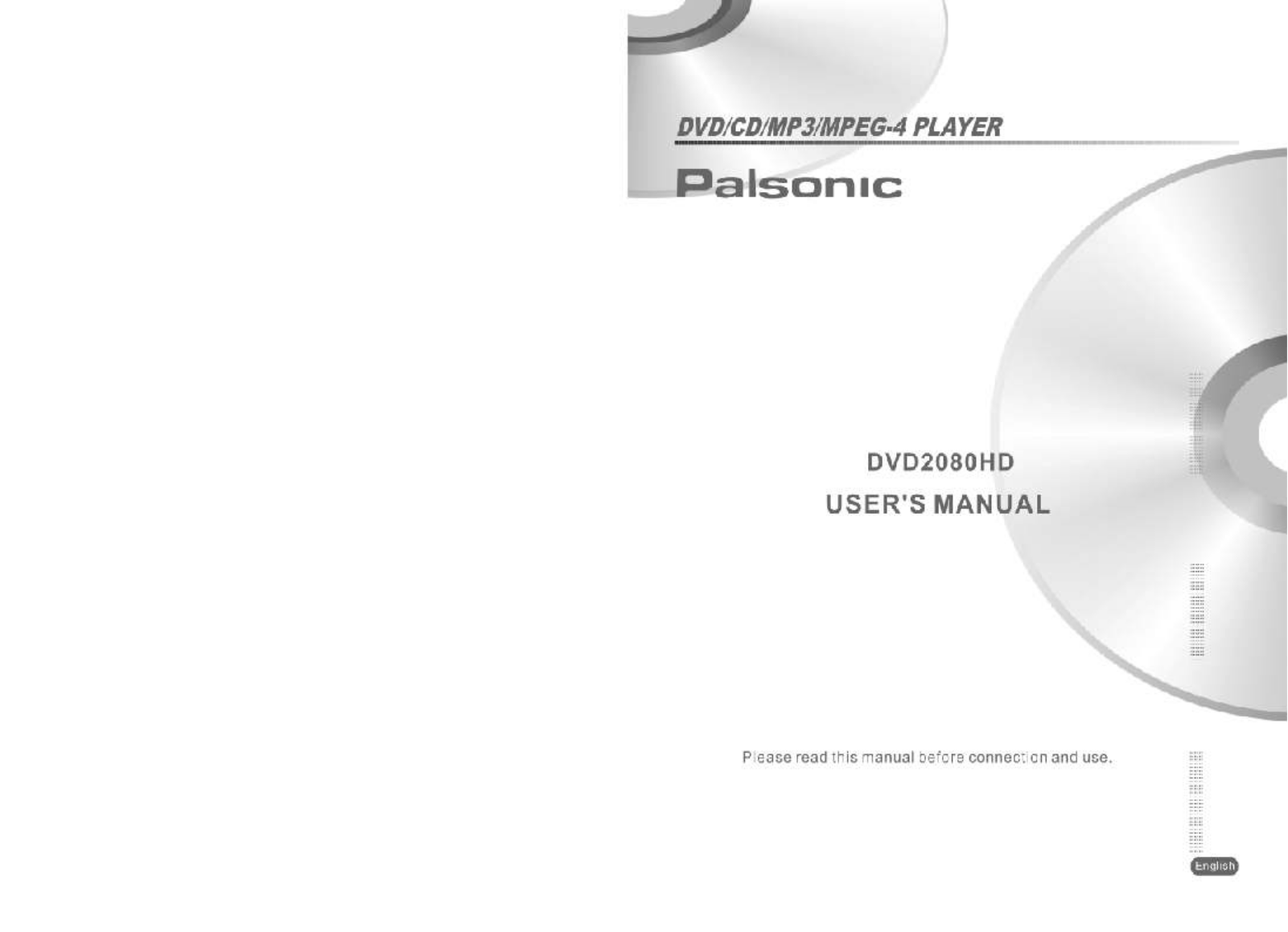 Palsonic DVD2080HD User Manual