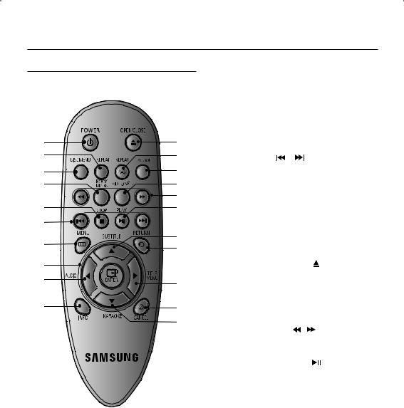 Samsung DVD-P191K User Manual