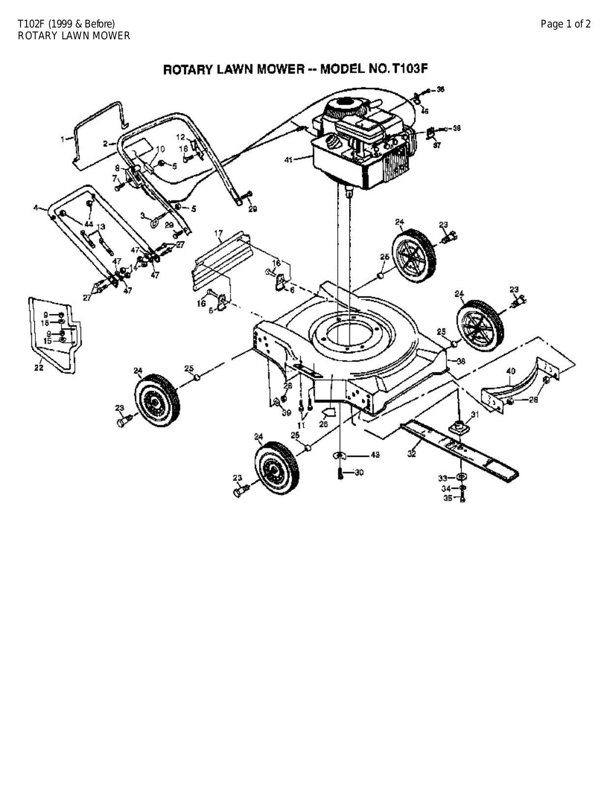 AYP T102F Parts List - ManualMachine.com