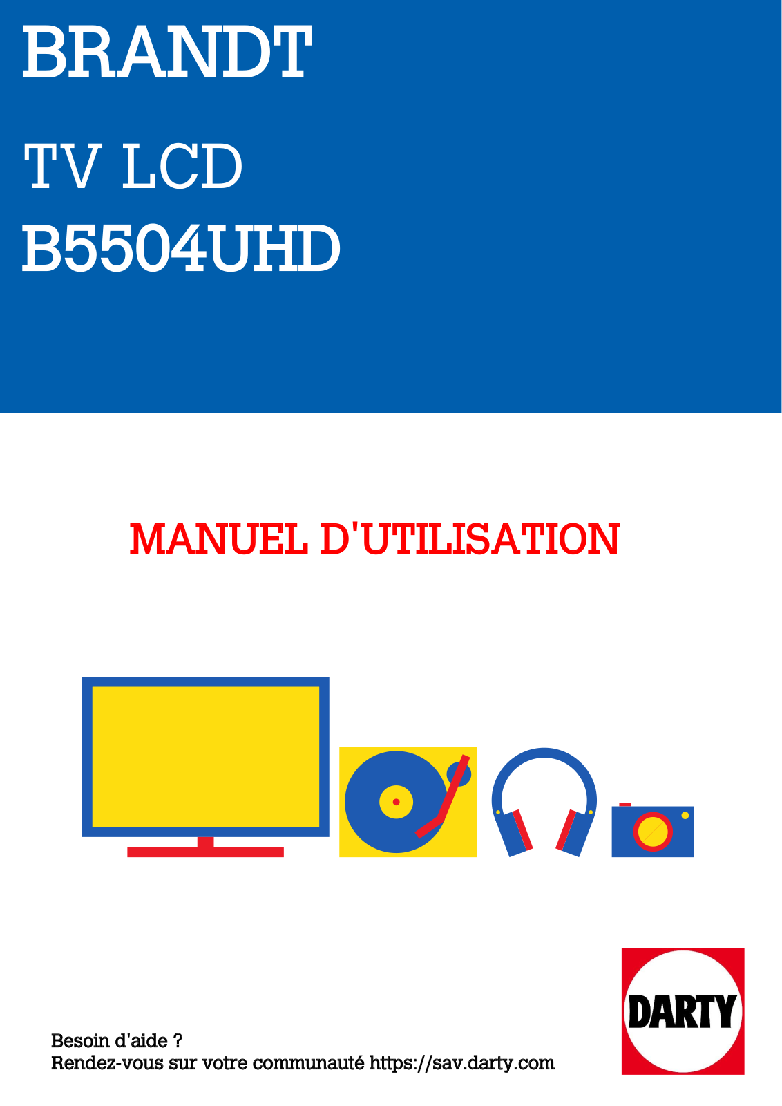 BRANDT B5504UHD User Manual