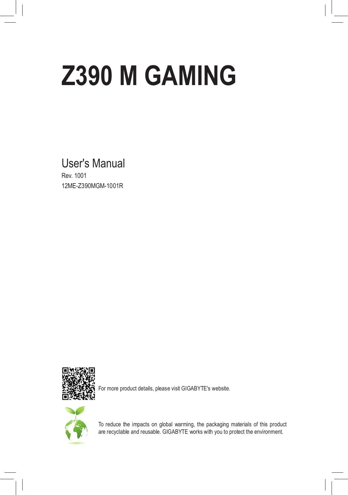 Gigabyte Z390 M Gaming Service Manual