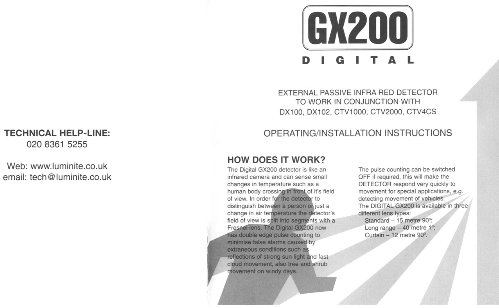 Luminite GX200 User guide - ManualMachine.com