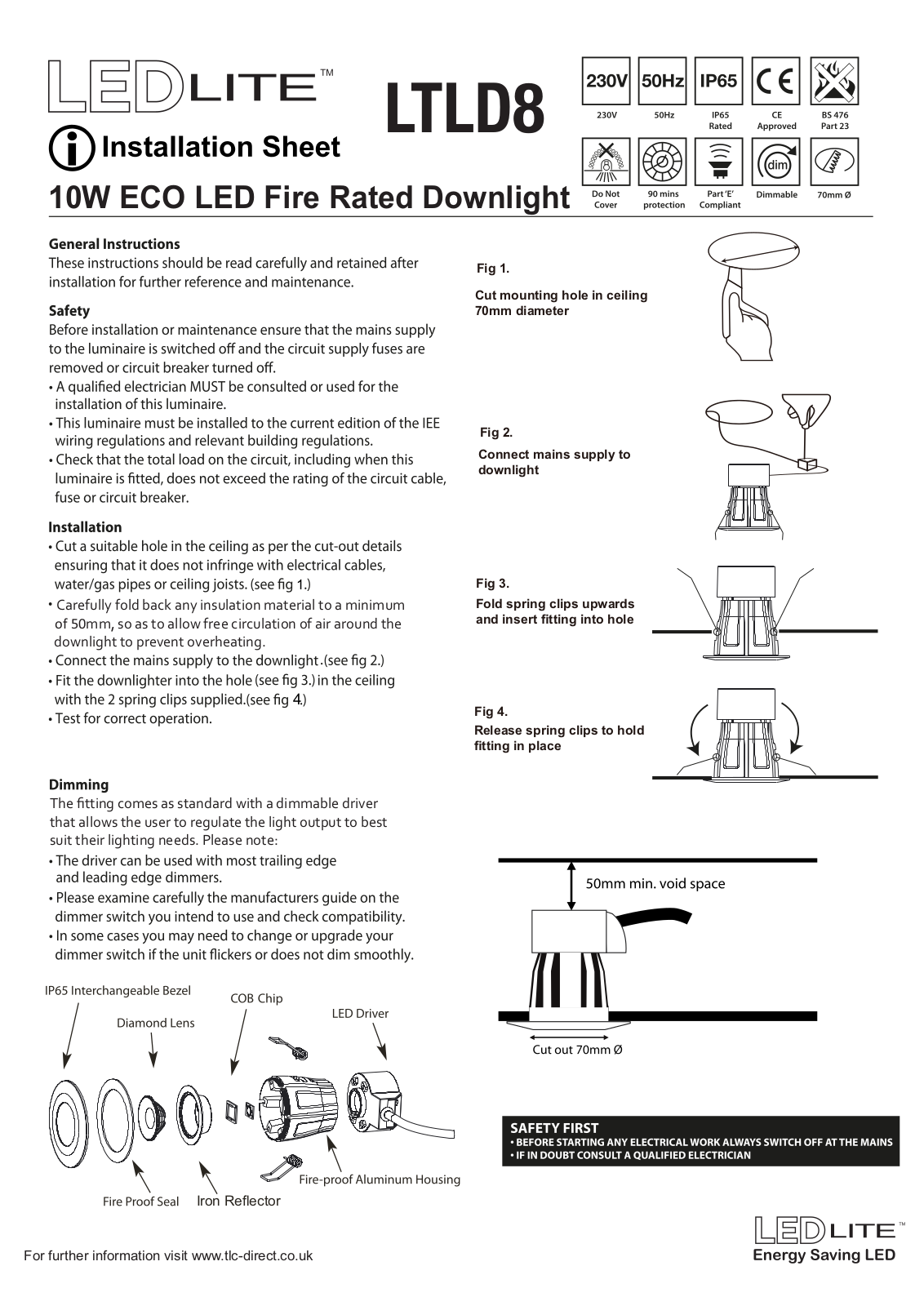 LEDlite LTLD8DL User guide - ManualMachine.com
