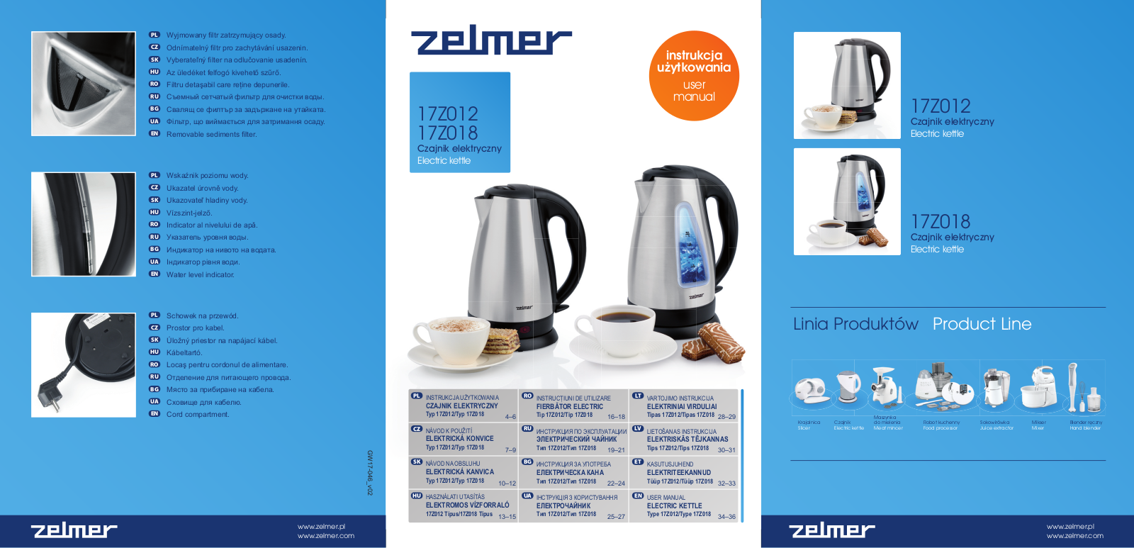 Zelmer 17Z018 User Manual