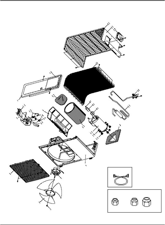 Samsung AS12, AS09A, AS09A1VE-XSA Expoioded View and Parts List