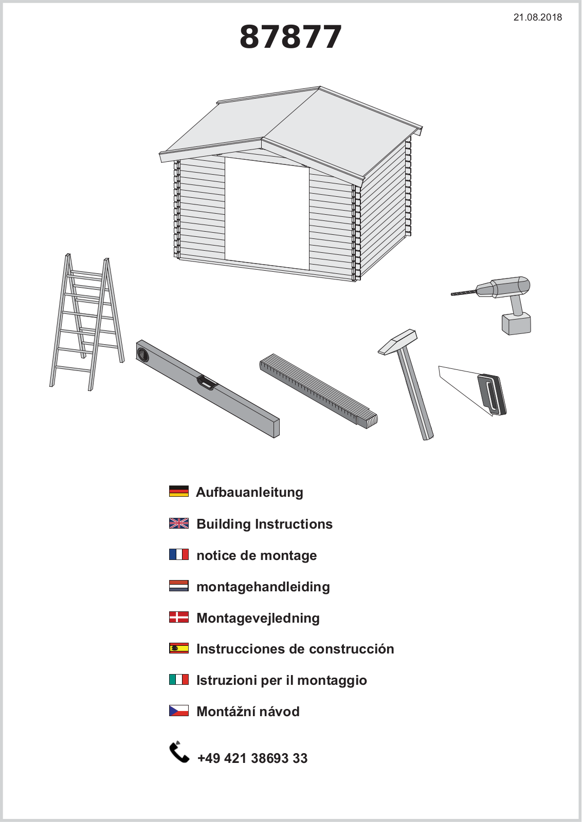 Karibu 87877 Assembly instructions