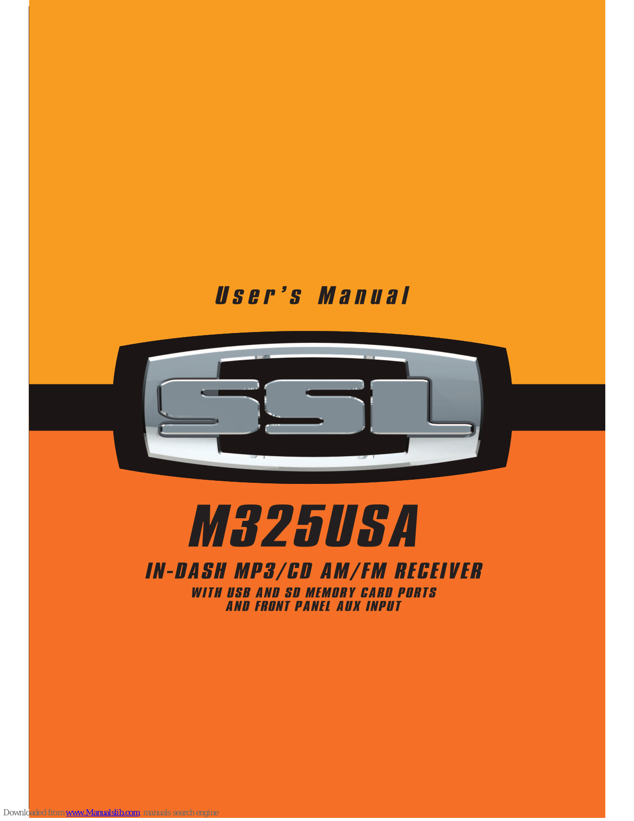 Ssl M325USA User Manual