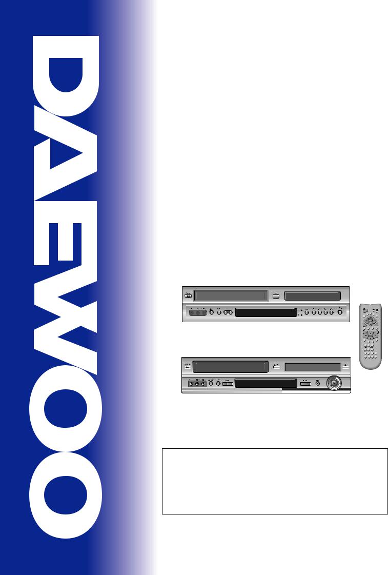 Daewoo DV-6T712D, SD-3100K, DV-6T722D, SD-7100K Service Manual