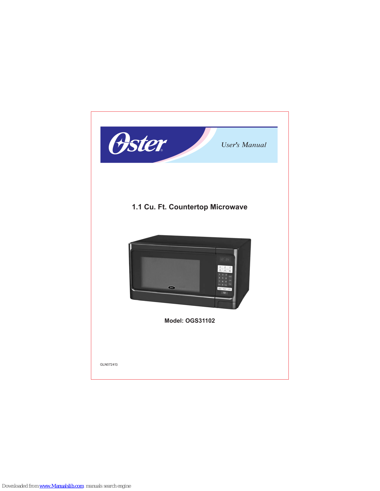 Oster OGS31102 User Manual - ManualMachine.com