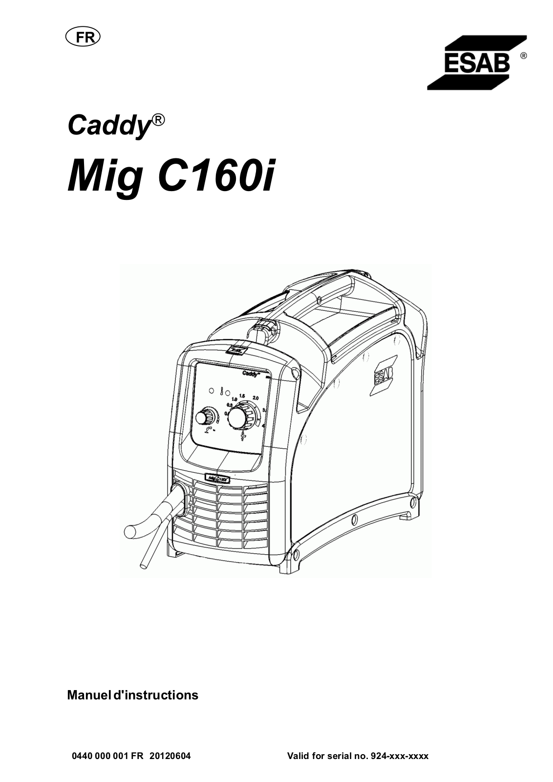 ESAB Mig C160i Instruction manual