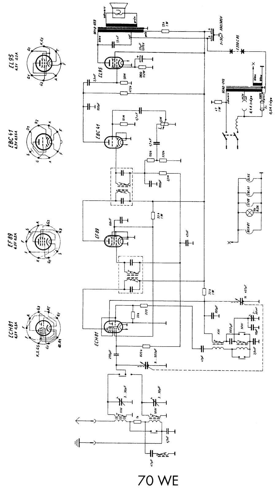 Grundig 70-WE Schematic