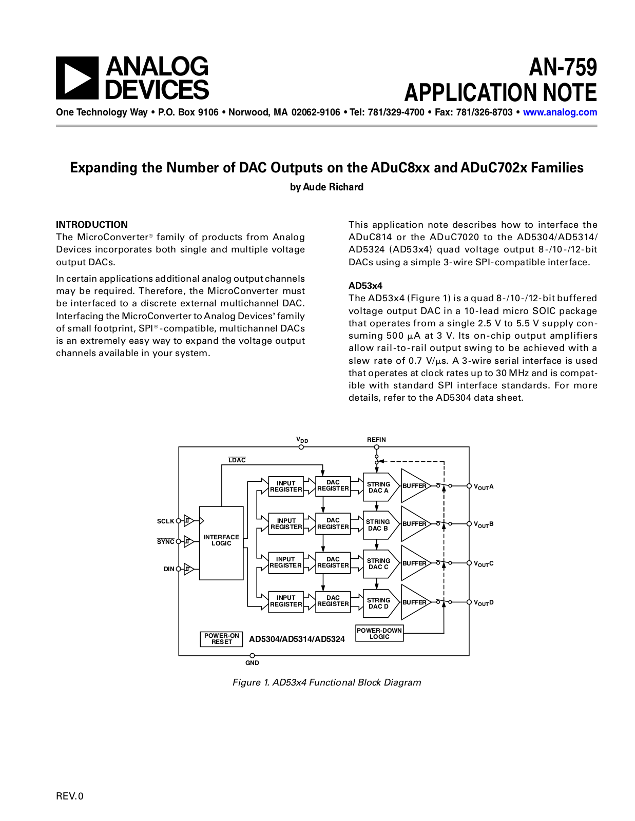 Analog Devices AN759 Application Notes