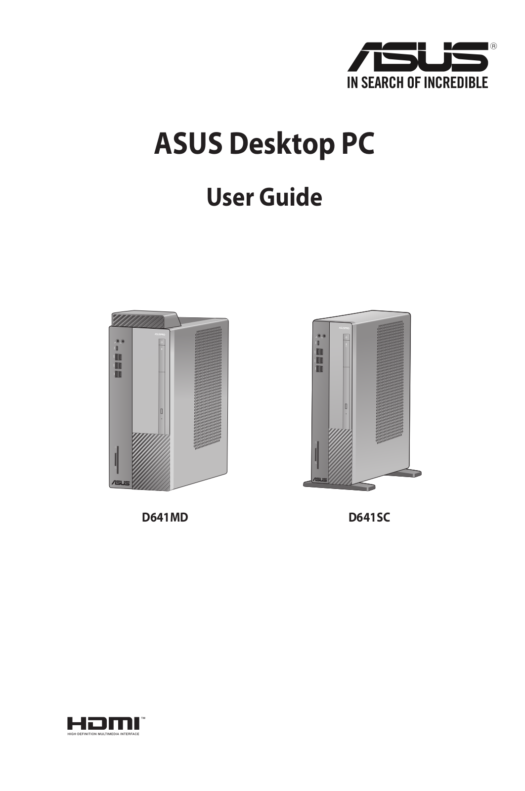 Asus S641SC User’s Manual