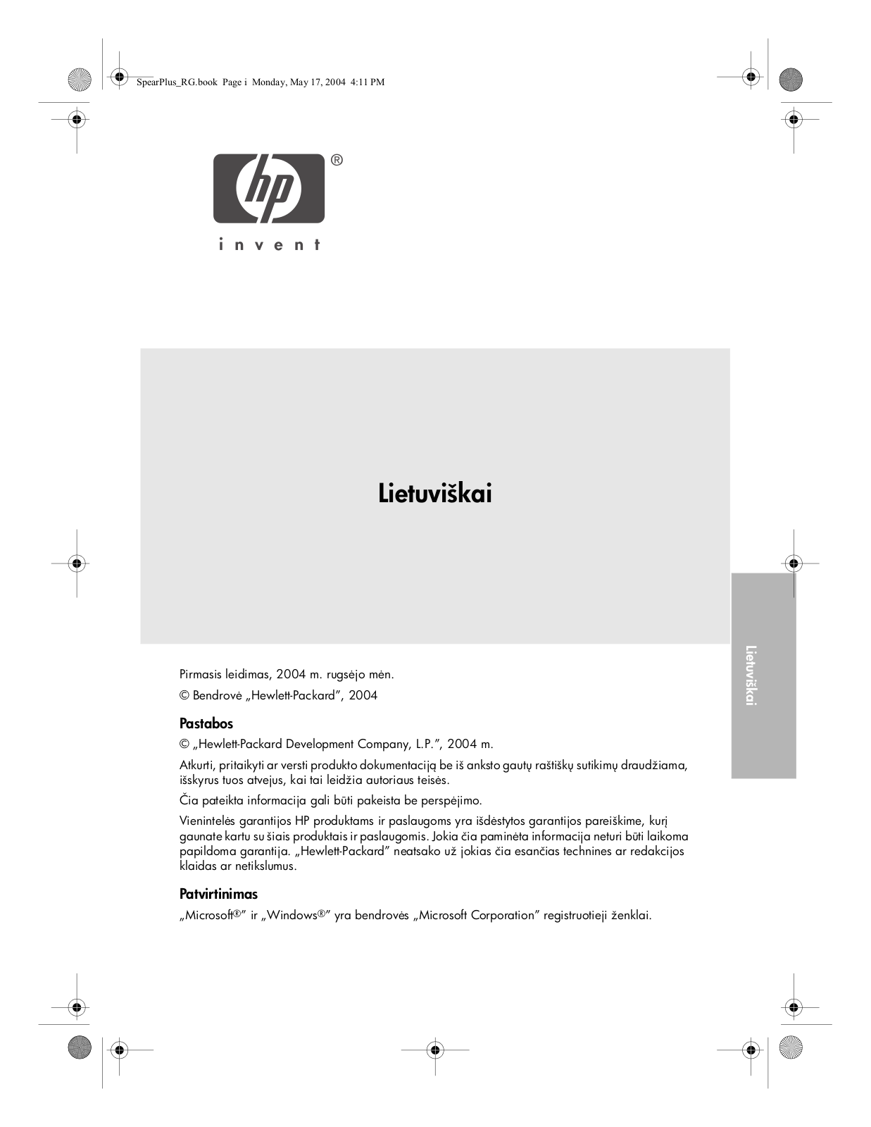 HP Deskjet 3840 Reference Guide