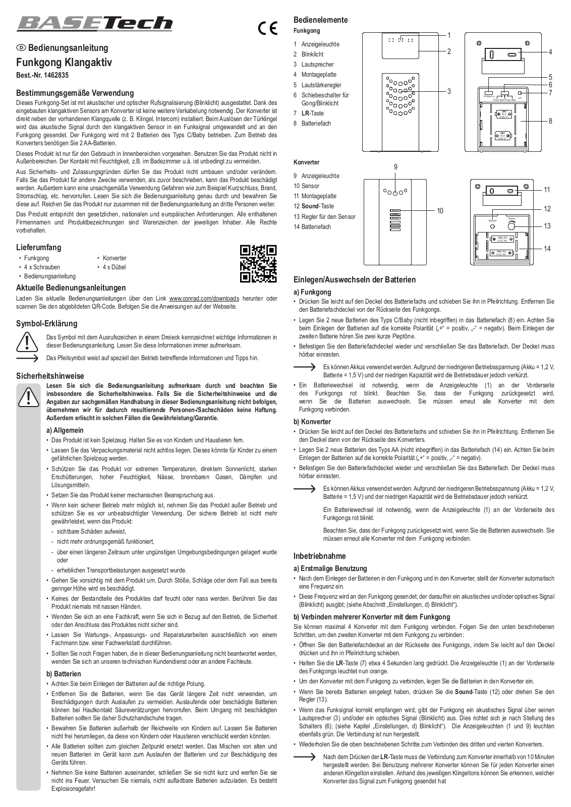 Basetech 1462835 User guide