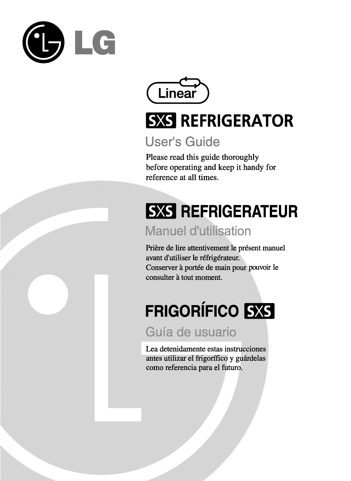 LG GR-L2175BVV User Manual