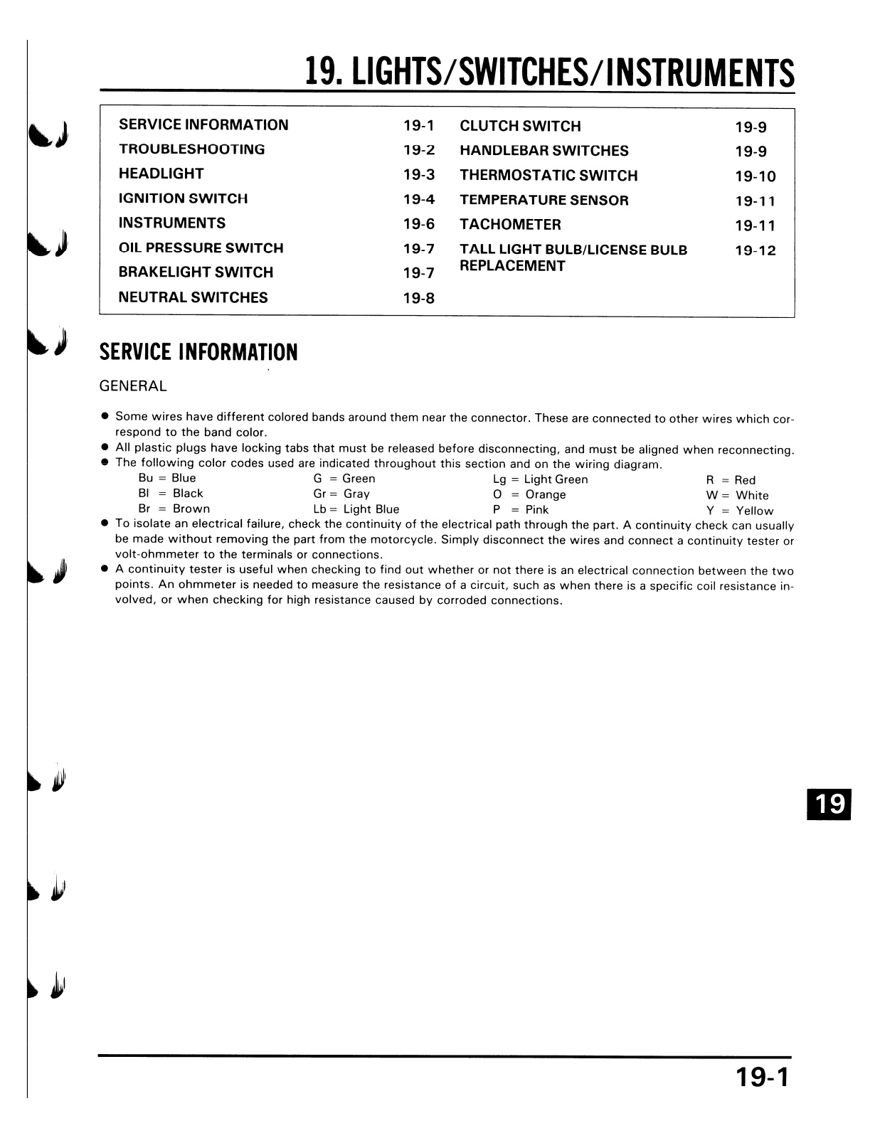 Honda VF700C Magna 1987 Service Manual 87mag 19