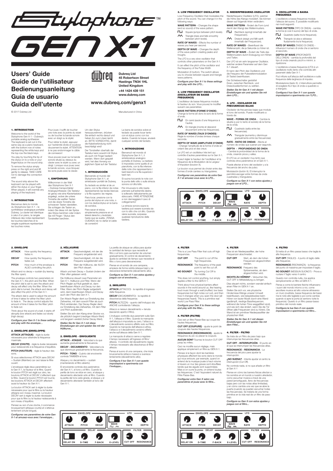 Dubreq GEN X-1 User Manual