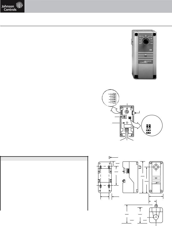 Johnson Controls A350A Series, A350B Series Catalog Page