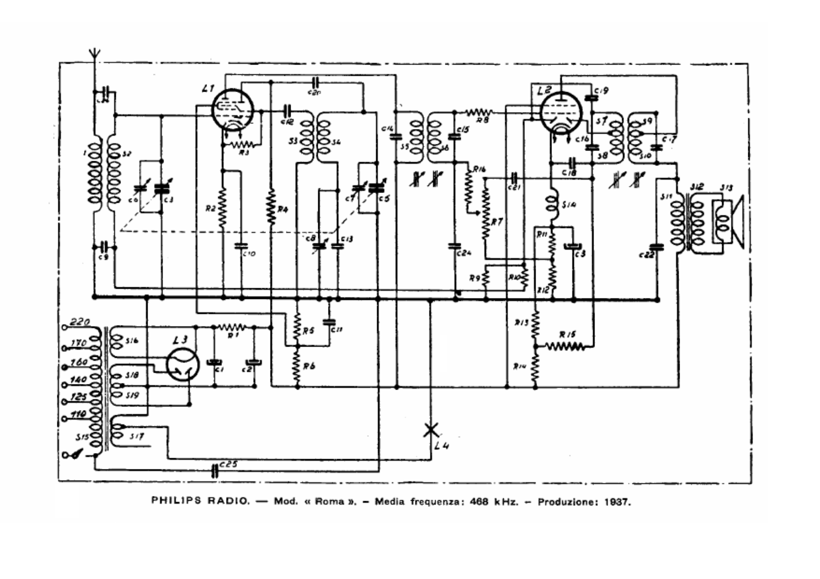 Philips roma 2 schematic