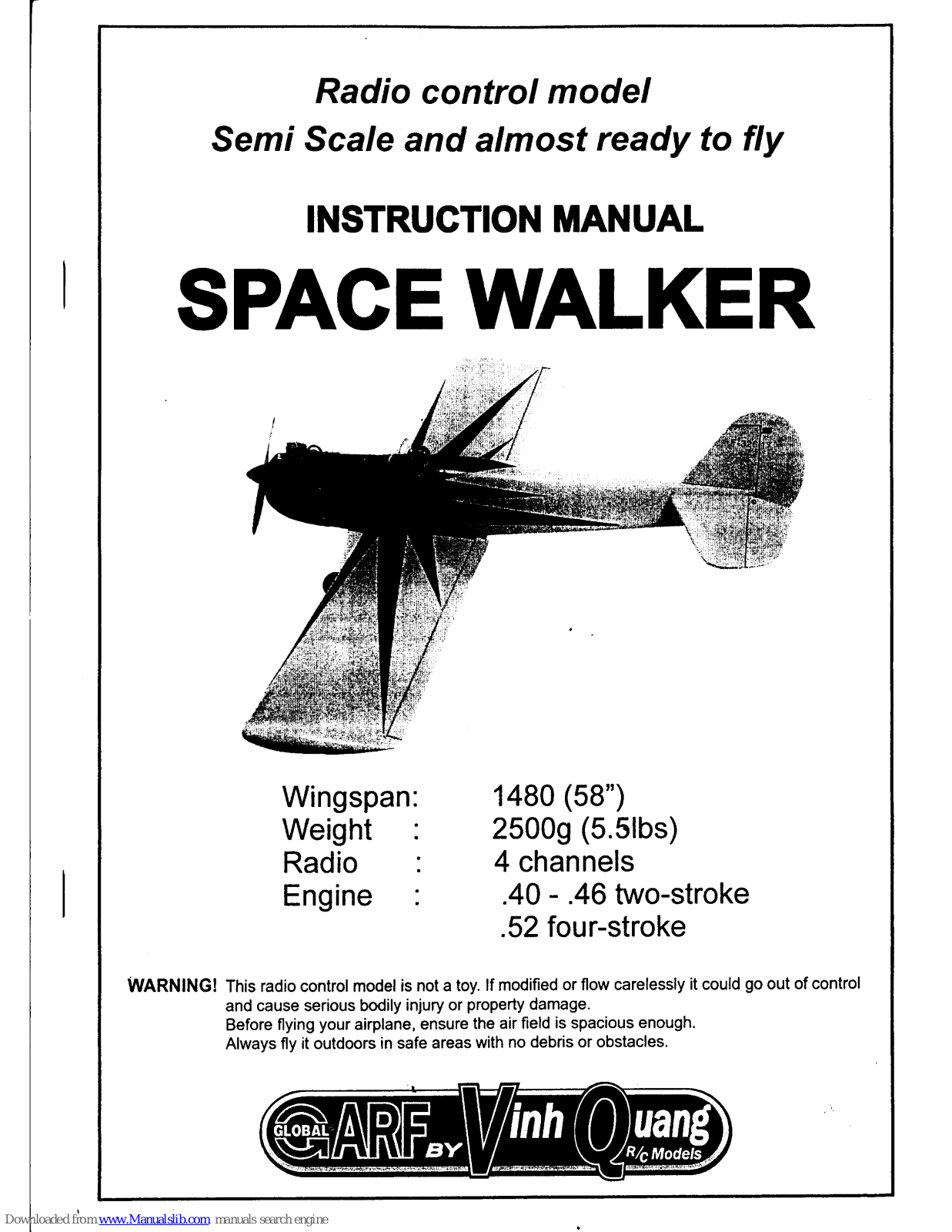 Vinh Quang Space Walker Instruction Manual