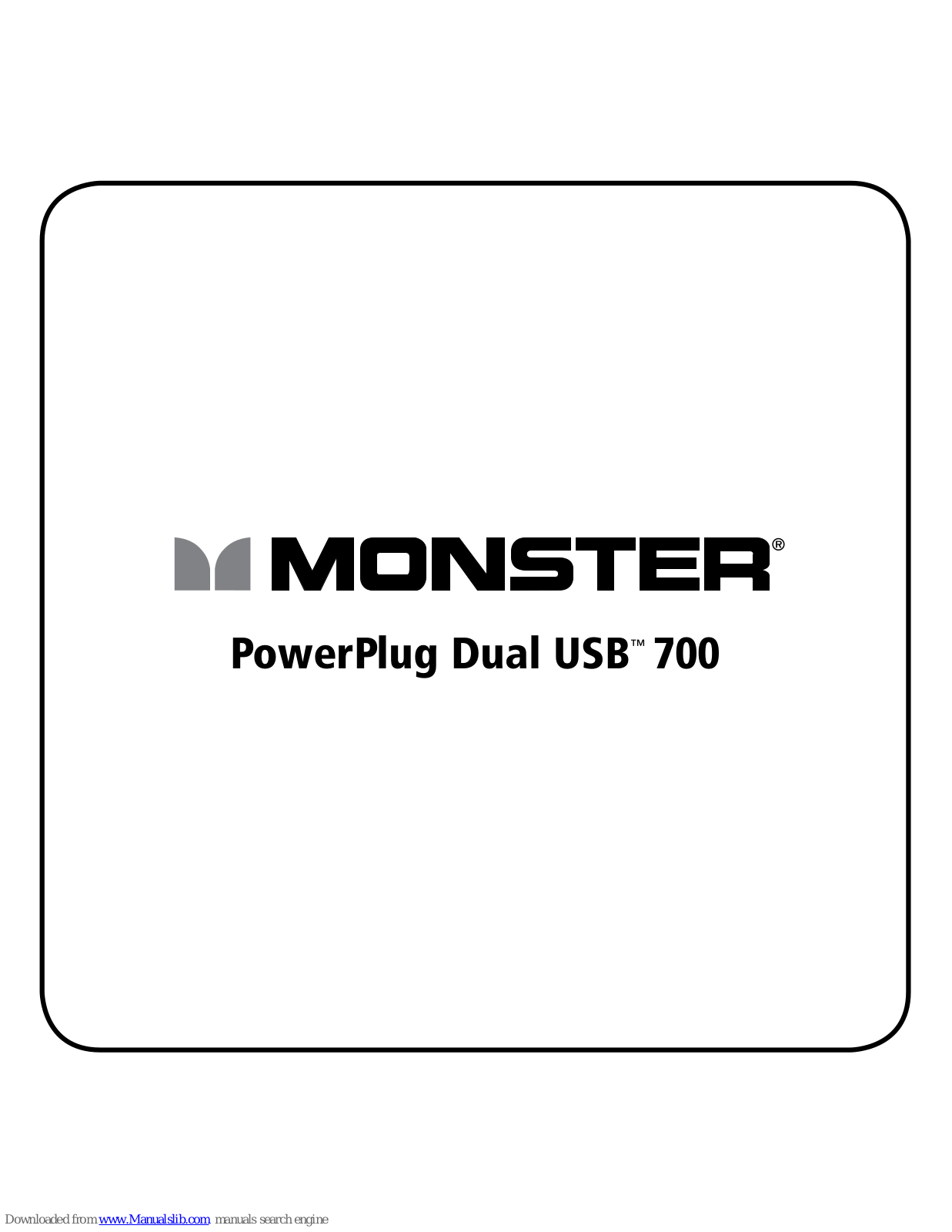 Monster iCar PowerPlug Dual USB 700 User Manual