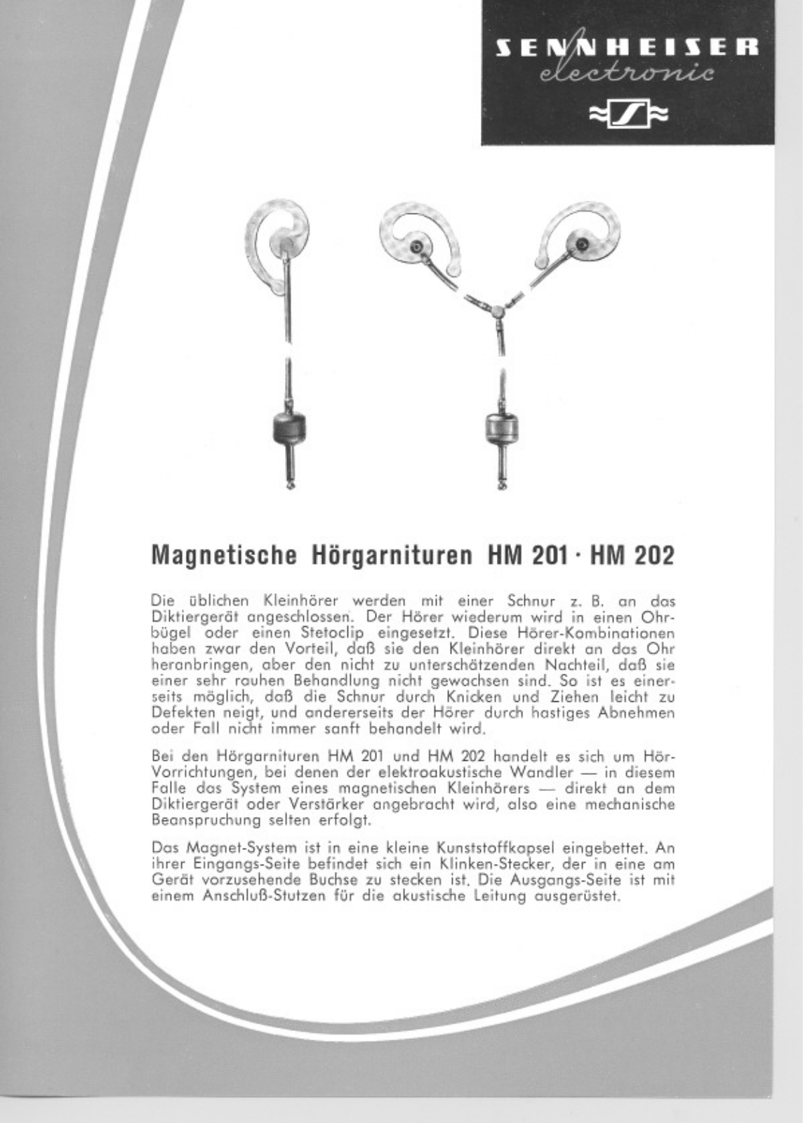 Sennheiser HM 202 Instruction Manual