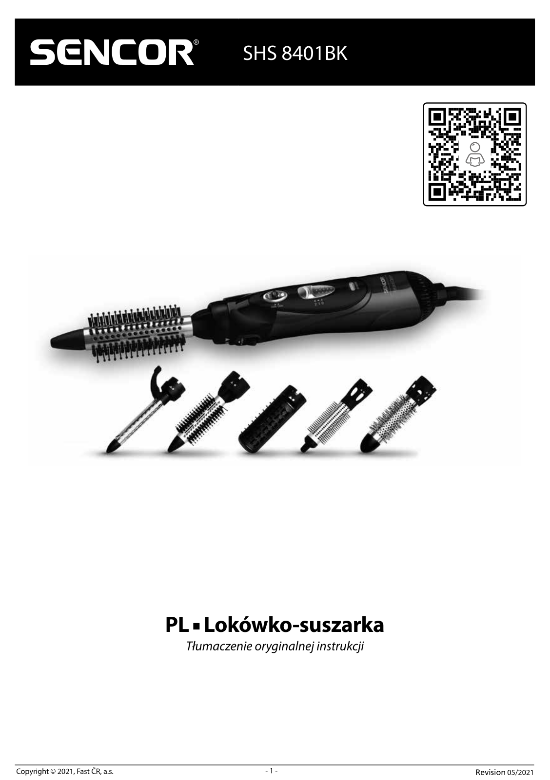 SENCOR SHS 8401BK User guide - ManualMachine.com