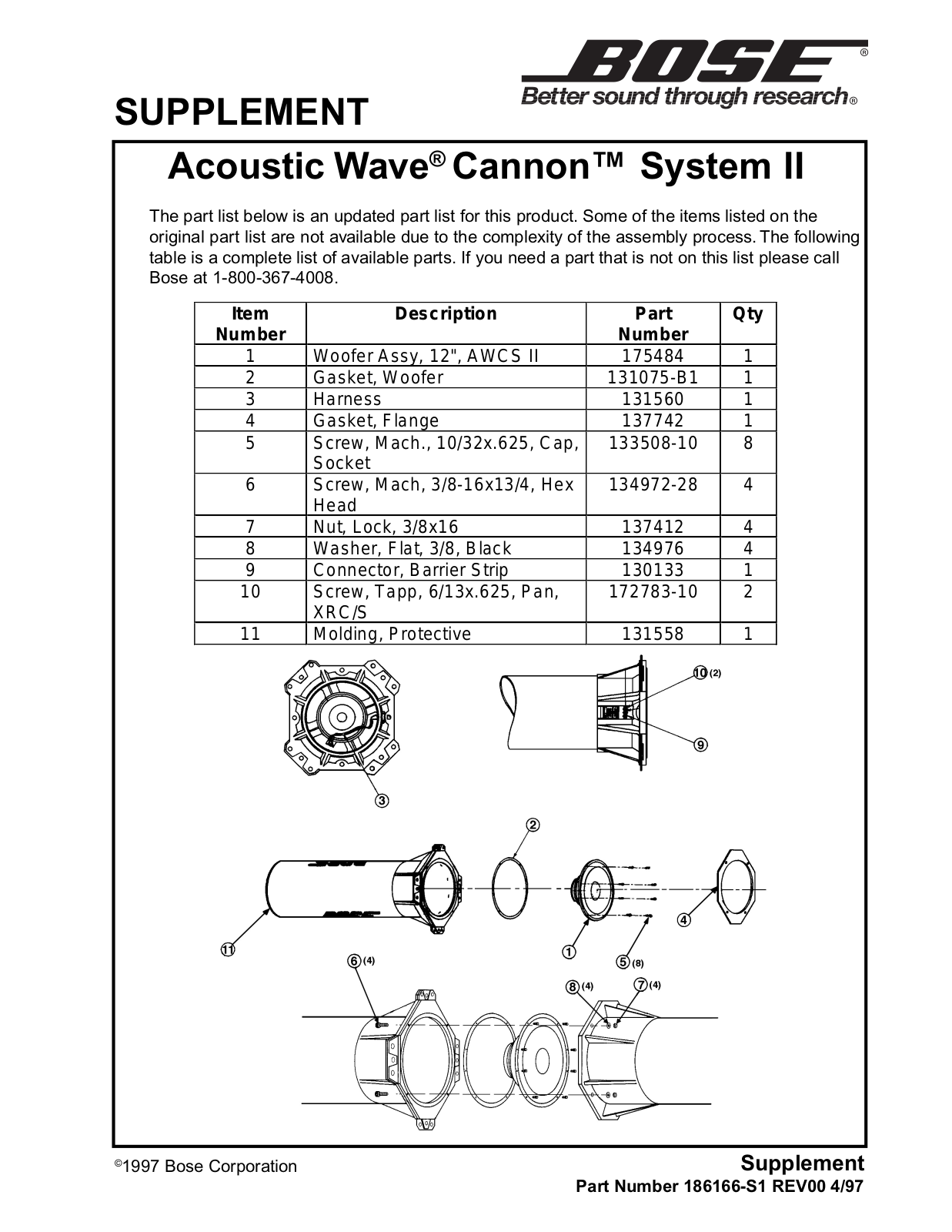 BOSE ACOUSTIC Schematic