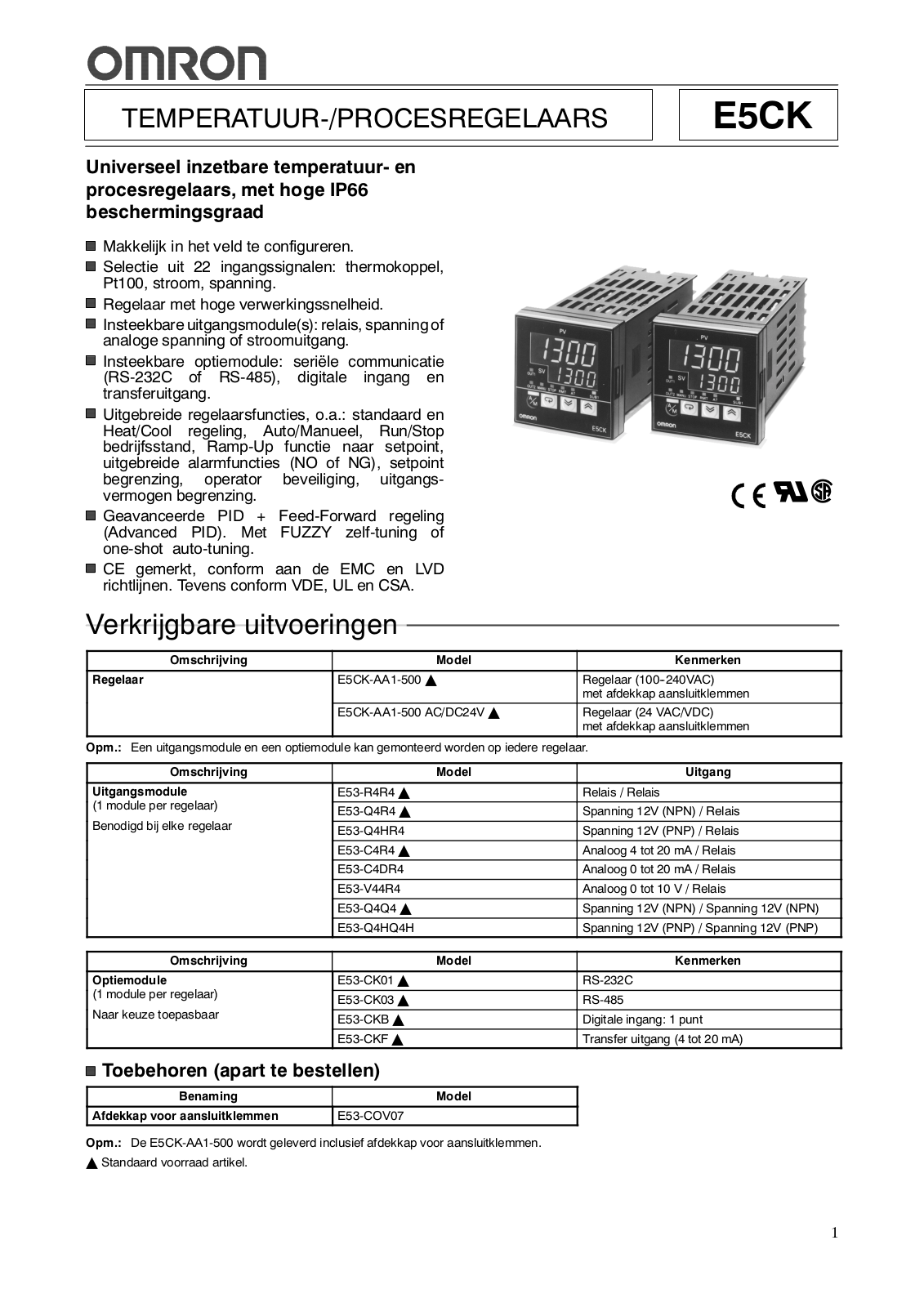 Omron E5CK Instructions Manual