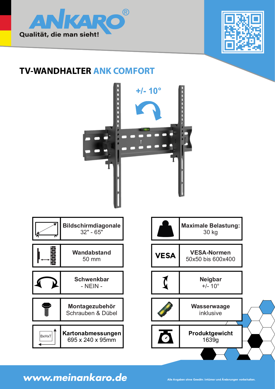 ANKARO ANK COMFORT Datasheet - ManualMachine.com