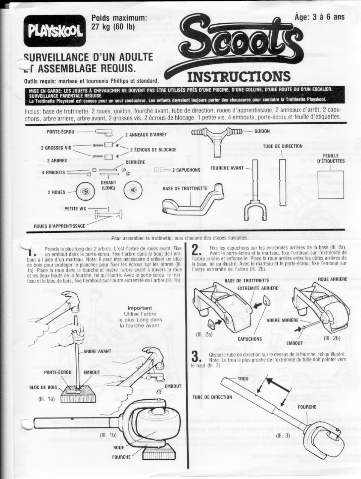 HASBRO SCOOTS (IN ) User Manual