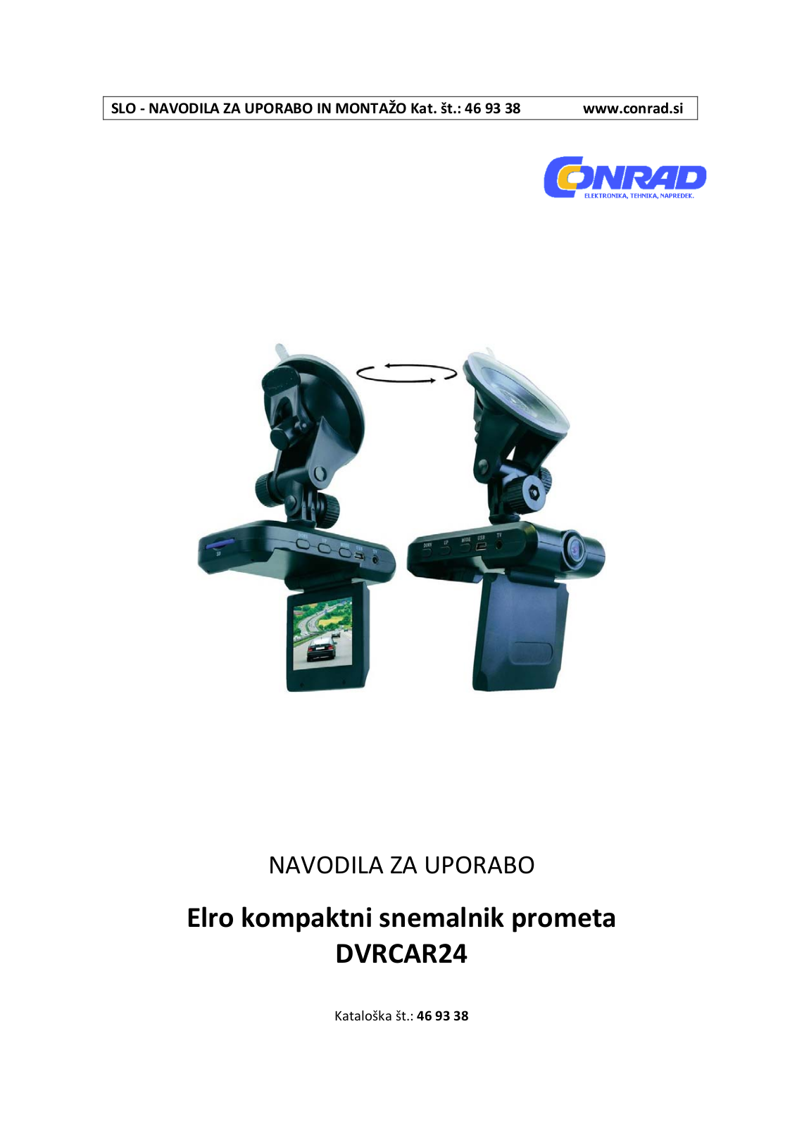 ELRO DVRCAR24 User manual